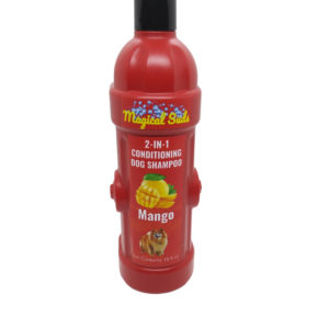 2-in-1 Conditioning Dog Shampoo Mango 16 oz bottle